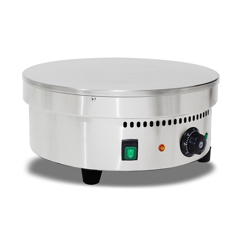 Mesin Pembuat Krep Listrik Lapis Teflon Stainless Steel