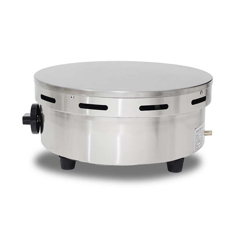 Mesin Pembuat Krep Gas Alam/LPG Lapis Teflon Stainless Steel