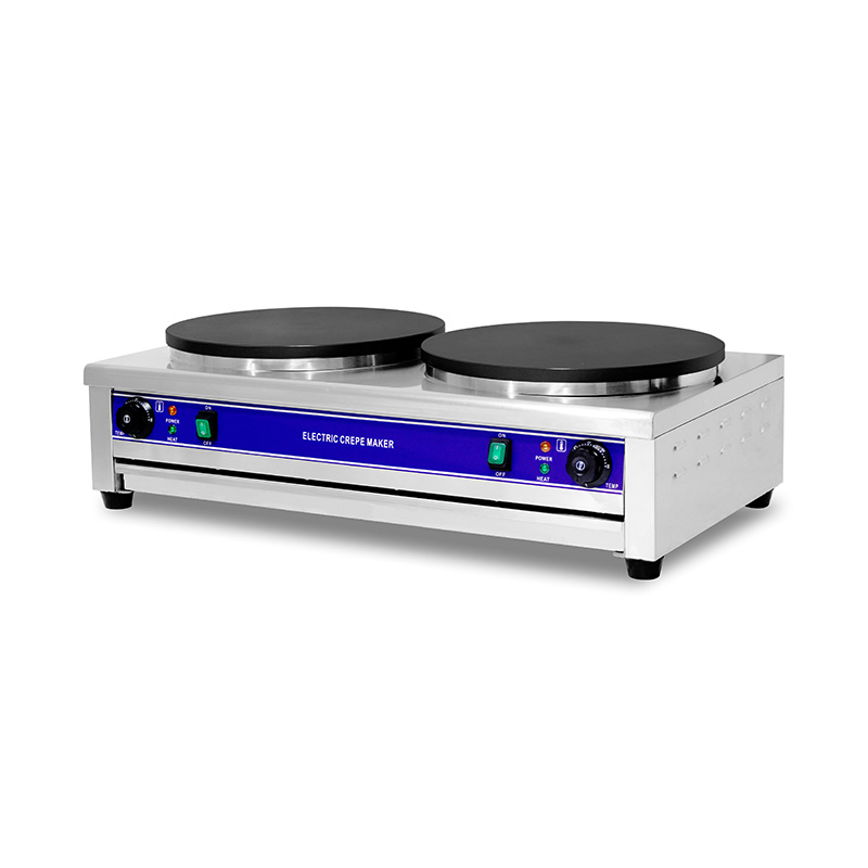 Mesin Pembuat Krep Listrik Lapis Teflon Stainless Steel