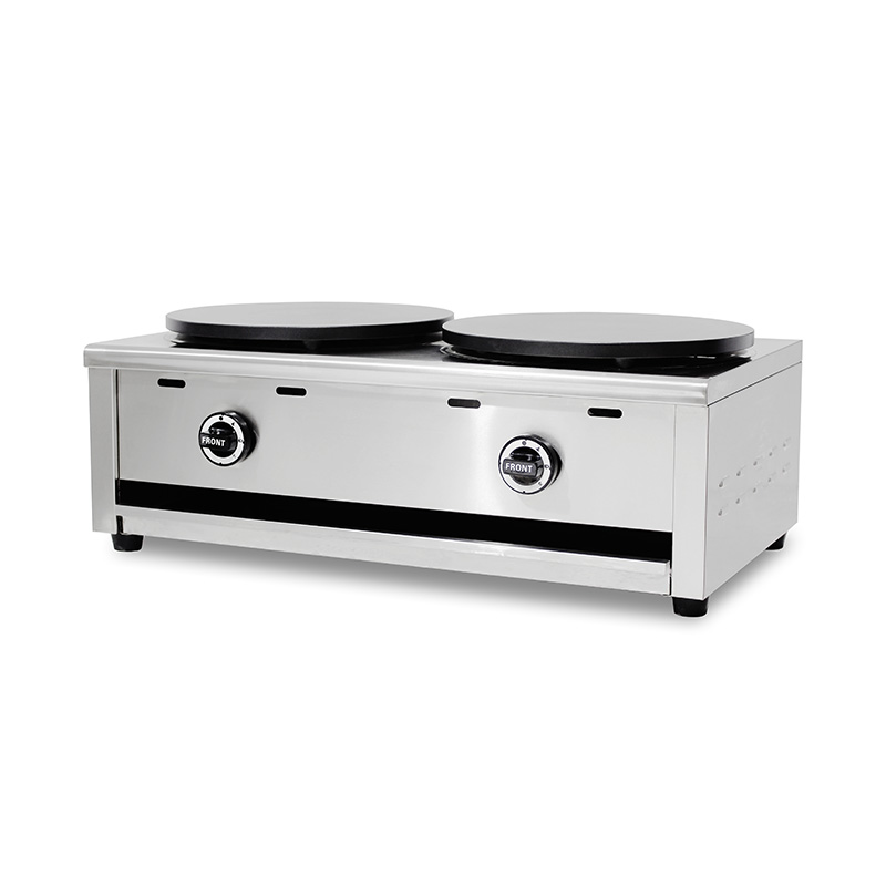 Mesin Pembuat Krep Gas Alam/LPG Lapis Teflon Stainless Steel