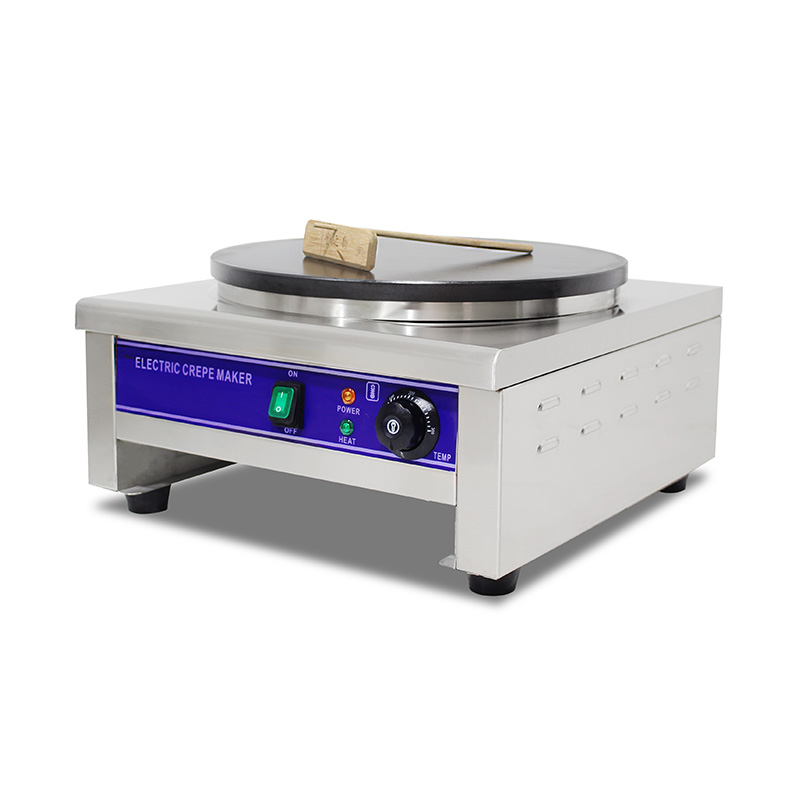 Mesin Pembuat Krep Listrik Lapis Teflon Stainless Steel