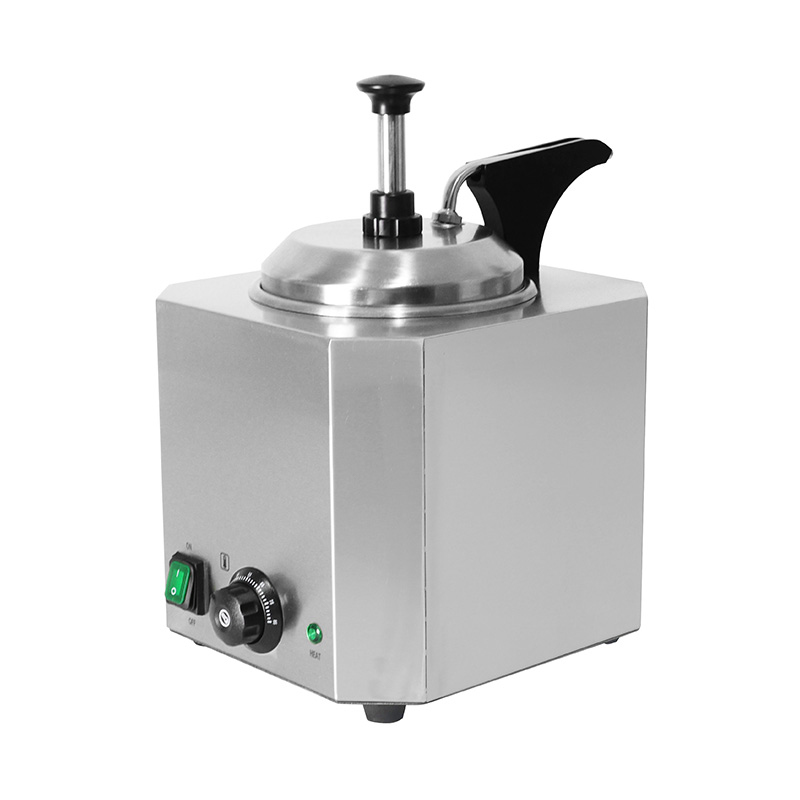 Penghangat Saus Keju Listrik Dapur Komersial Stainless Steel Dengan Pompa