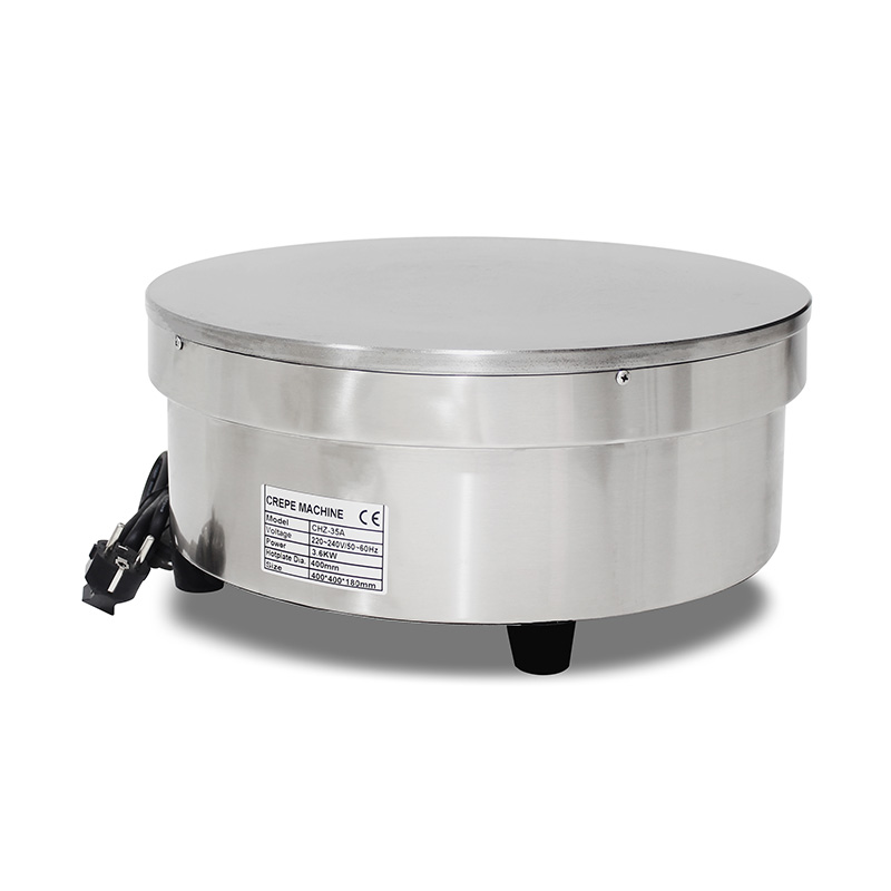Mesin Pembuat Krep Listrik Lapis Teflon Stainless Steel