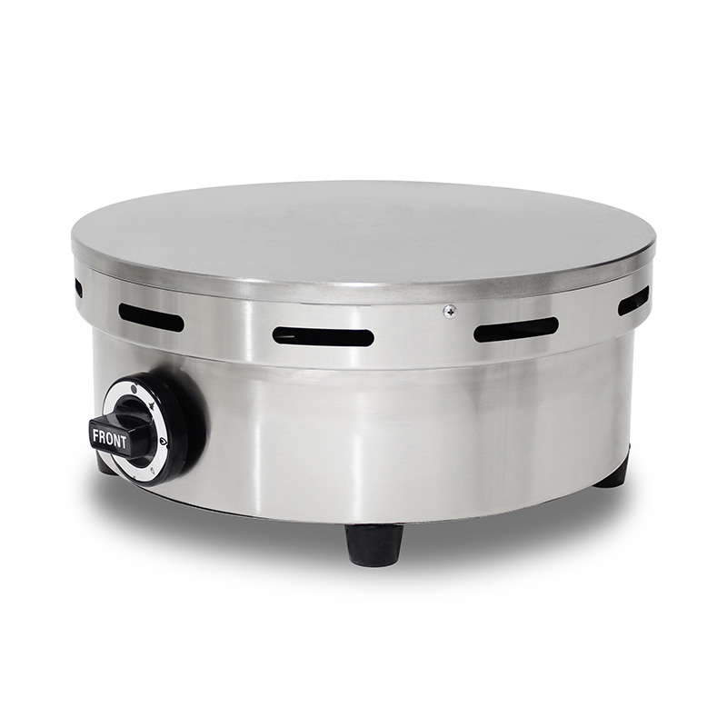 Mesin Pembuat Krep Gas Alam/LPG Lapis Teflon Stainless Steel