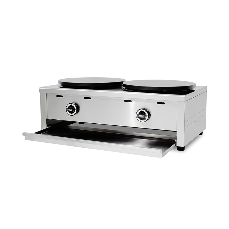 Mesin Pembuat Krep Gas Alam/LPG Lapis Teflon Stainless Steel