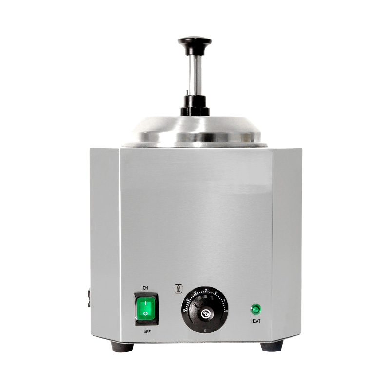 Penghangat Saus Keju Listrik Dapur Komersial Stainless Steel Dengan Pompa