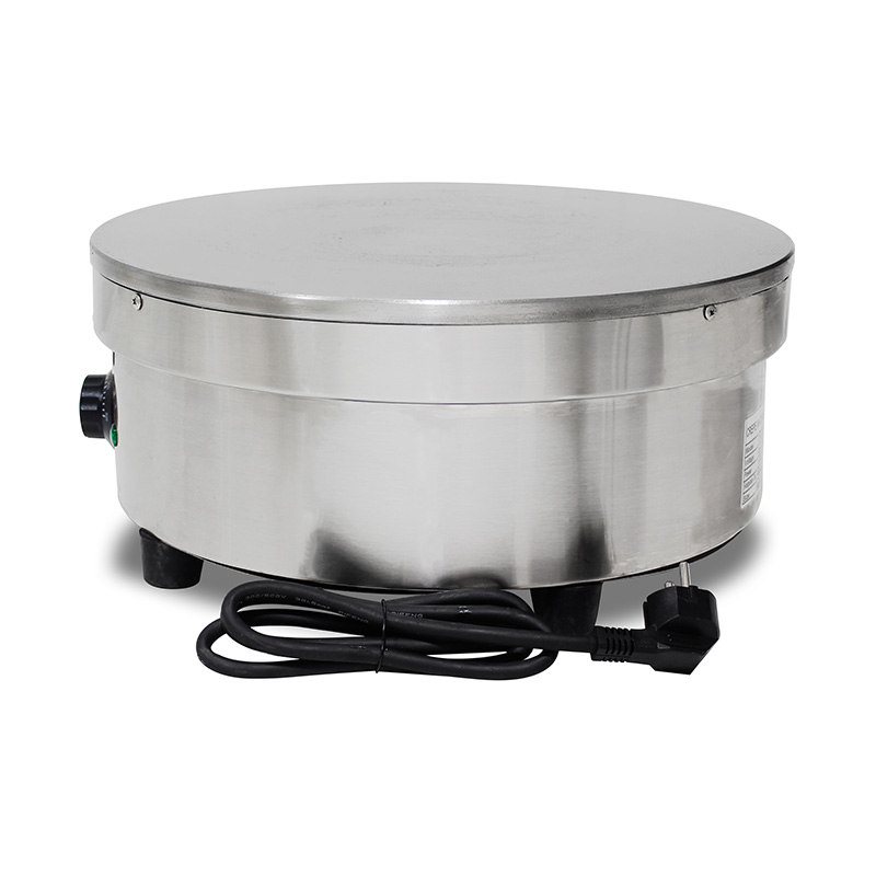 Mesin Pembuat Krep Listrik Lapis Teflon Stainless Steel