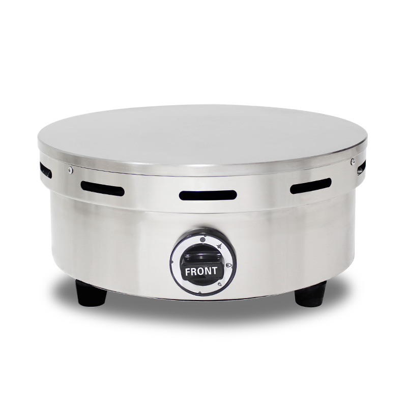Mesin Pembuat Krep Gas Alam/LPG Lapis Teflon Stainless Steel
