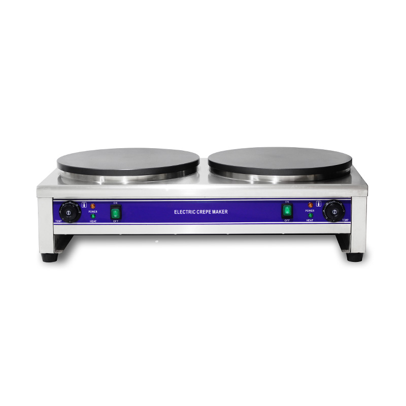 Mesin Pembuat Krep Listrik Lapis Teflon Stainless Steel