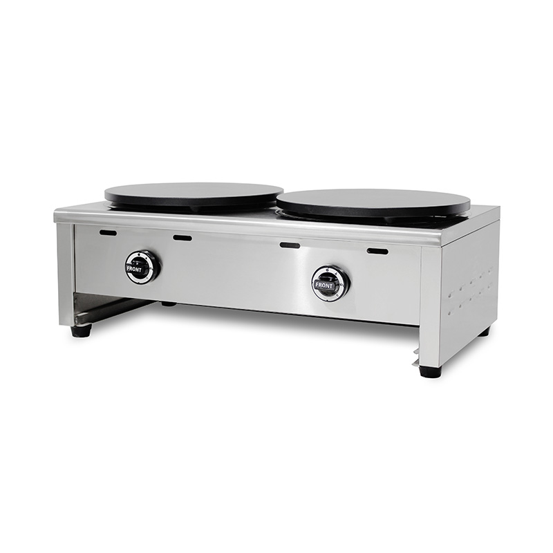 Mesin Pembuat Krep Gas Alam/LPG Lapis Teflon Stainless Steel