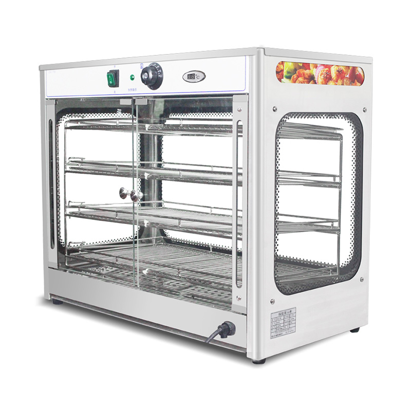 Mesin Penghangat Tampilan Makanan Listrik Dapur Komersial Stainless Steel