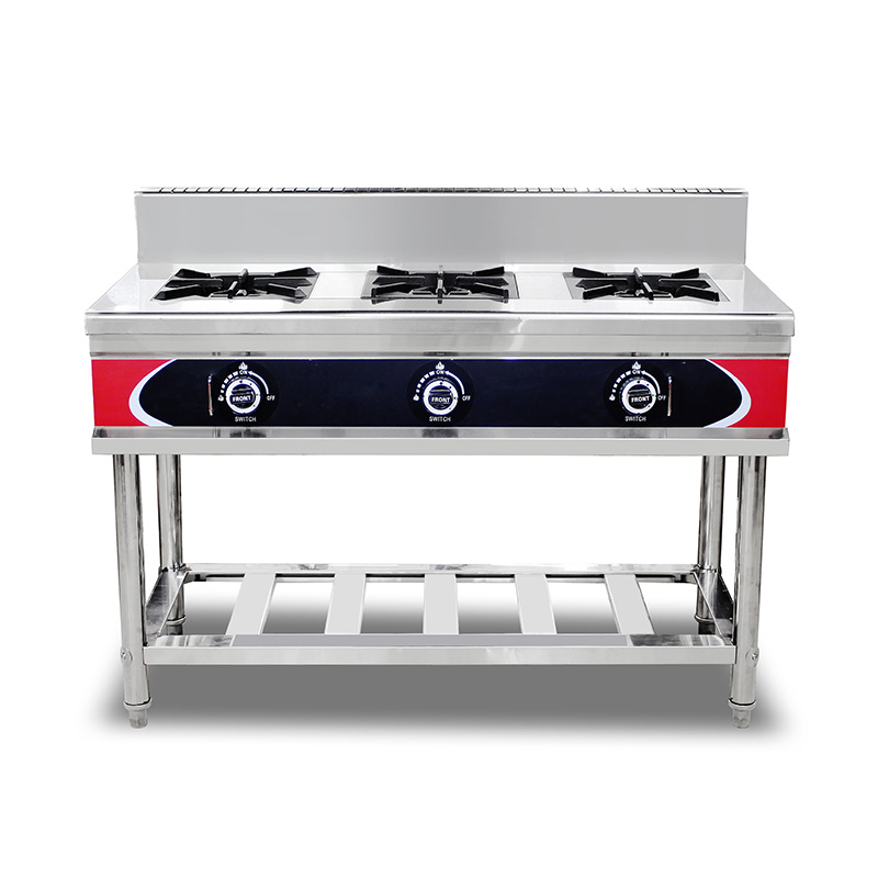 Mesin Kompor Gas Alam/LPG Dapur Komersial Stainless Steel
