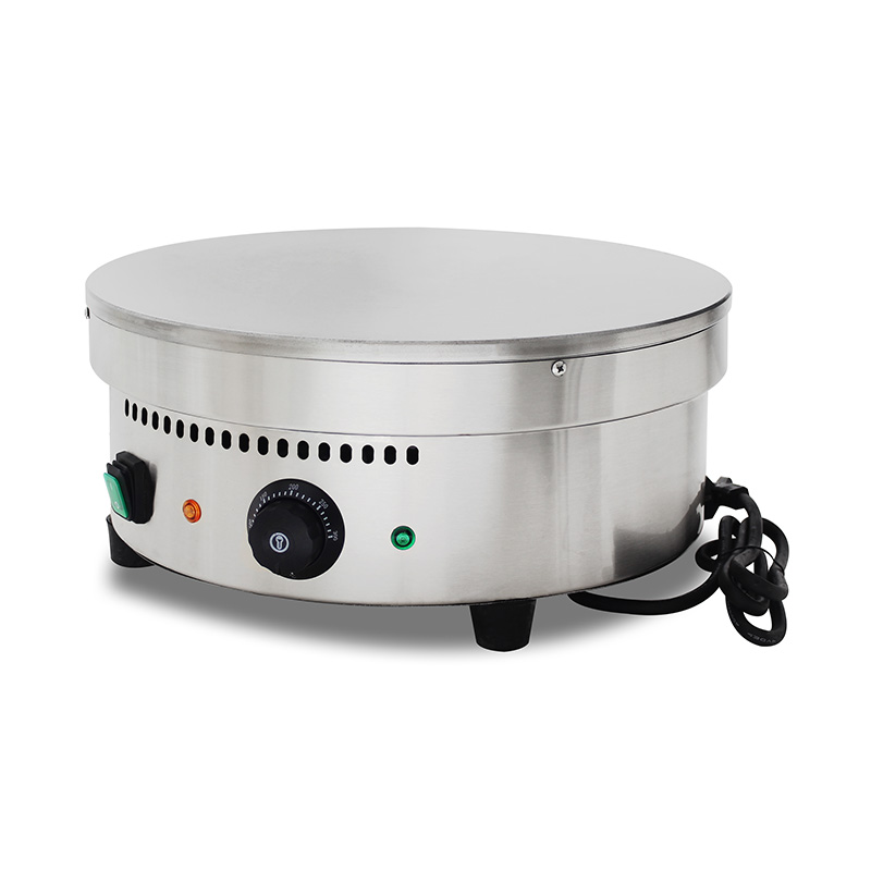 Mesin Pembuat Krep Listrik Lapis Teflon Stainless Steel