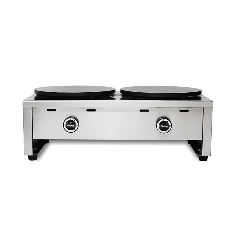 Mesin Pembuat Krep Gas Alam/LPG Lapis Teflon Stainless Steel