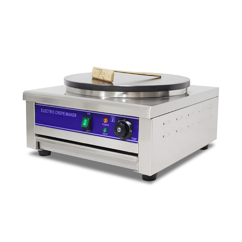 Mesin Pembuat Krep Listrik Lapis Teflon Stainless Steel