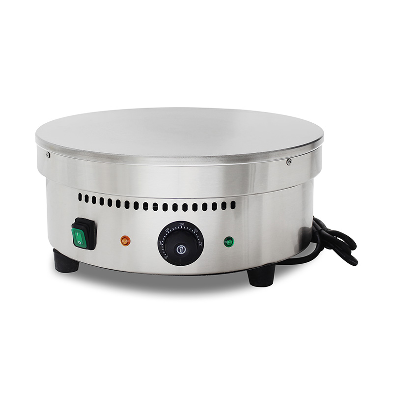 Mesin Pembuat Krep Listrik Lapis Teflon Stainless Steel