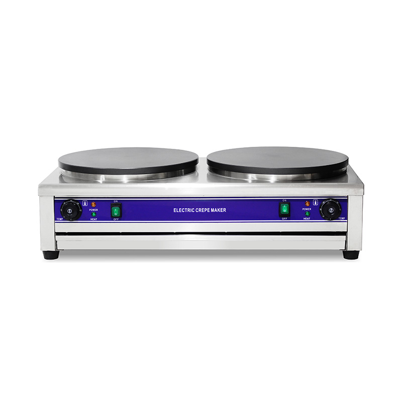 Mesin Pembuat Krep Listrik Lapis Teflon Stainless Steel