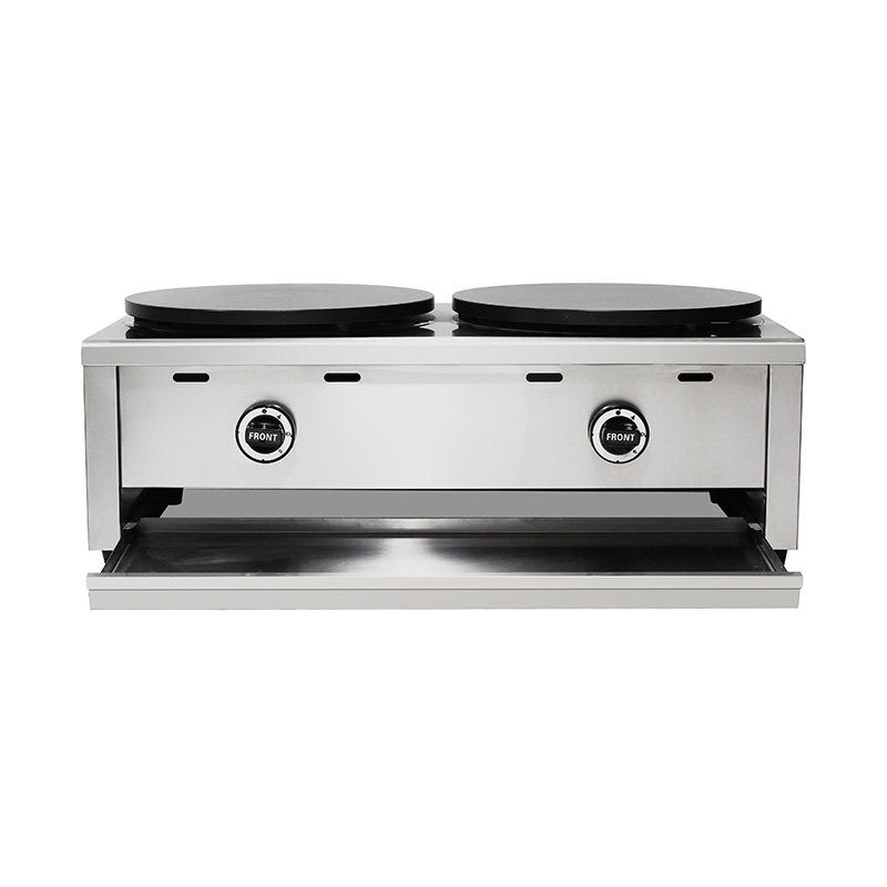 Mesin Pembuat Krep Gas Alam/LPG Lapis Teflon Stainless Steel