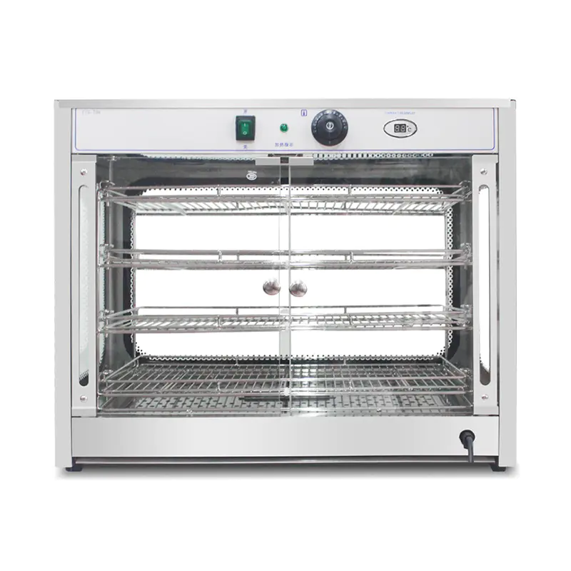 Mesin Penghangat Tampilan Makanan Listrik Dapur Komersial Stainless Steel