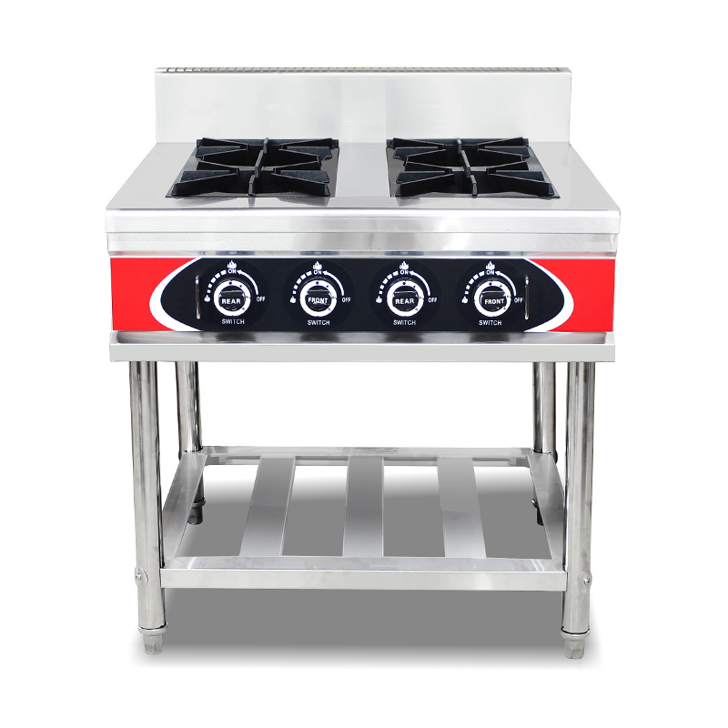Mesin Kompor Gas Alam/LPG Dapur Komersial Stainless Steel