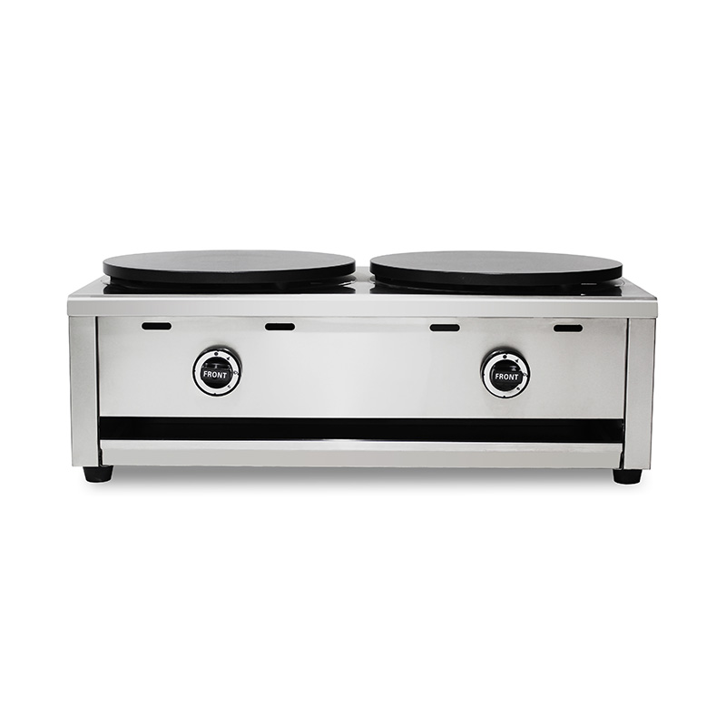 Mesin Pembuat Krep Gas Alam/LPG Lapis Teflon Stainless Steel
