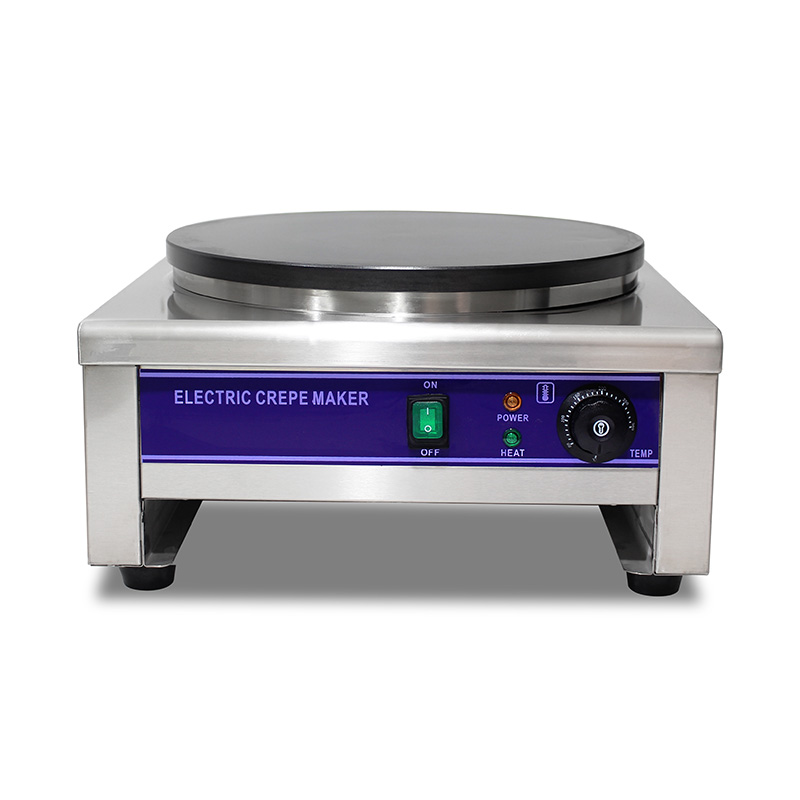 Mesin Pembuat Krep Listrik Lapis Teflon Stainless Steel