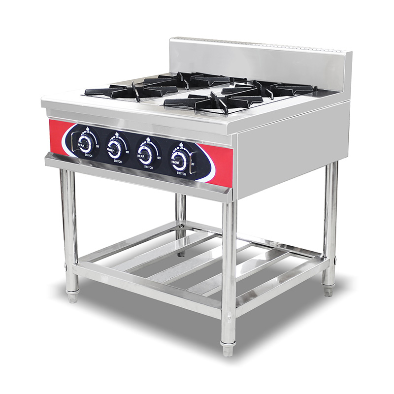 Mesin Kompor Gas Alam/LPG Dapur Komersial Stainless Steel