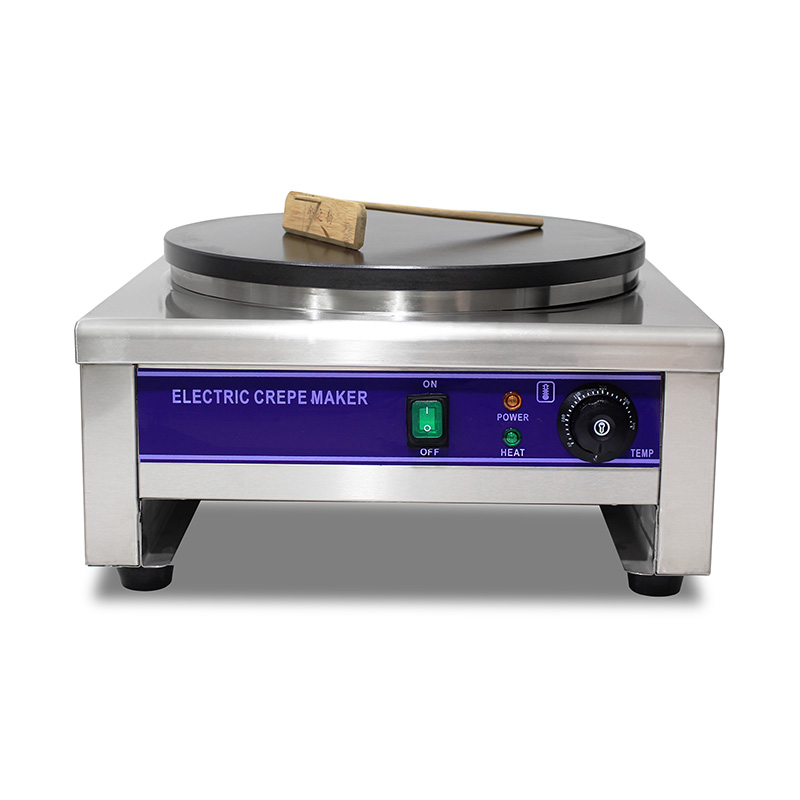 Mesin Pembuat Krep Listrik Lapis Teflon Stainless Steel
