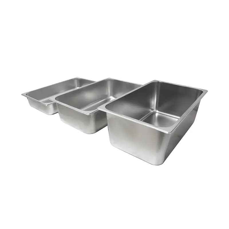 Wadah/Panci GN Dapur Komersial Stainless Steel