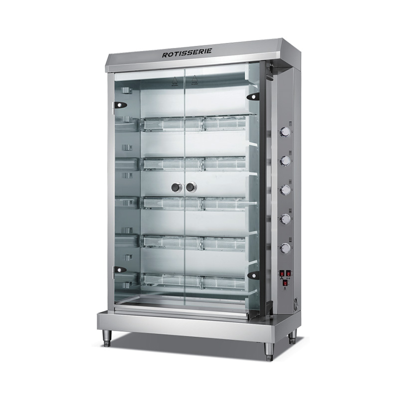 Mesin Rotisserie Ayam Listrik Dapur Komersial Stainless Steel