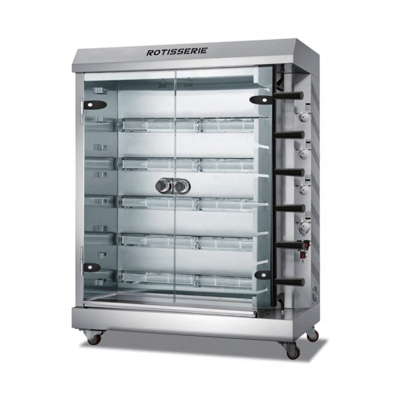Mesin Rotisserie Ayam Listrik Dapur Komersial Stainless Steel