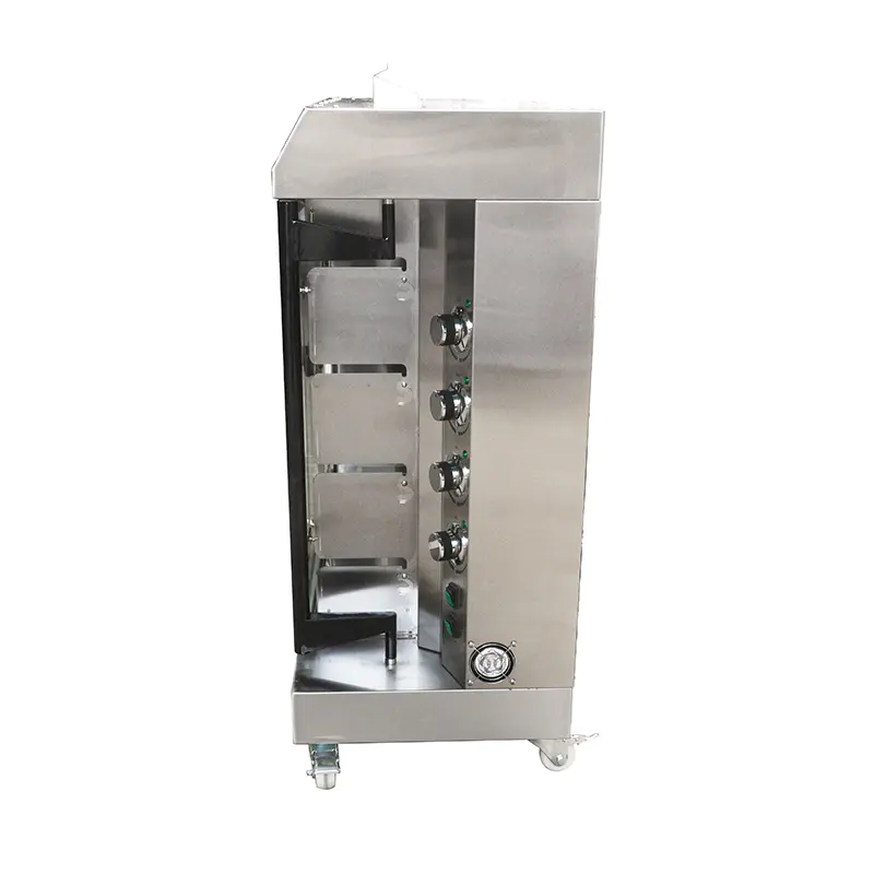 Mesin Rotisserie Ayam Gas Alam/LPG Dapur Komersial Stainless Steel