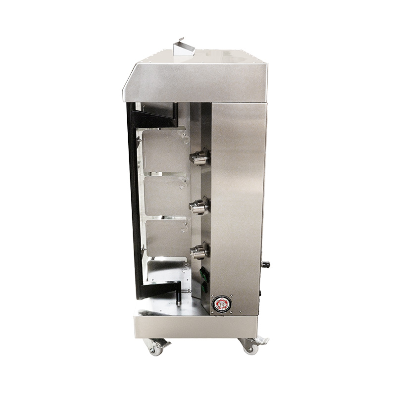 Mesin Rotisserie Ayam Gas Alam/LPG Dapur Komersial Stainless Steel