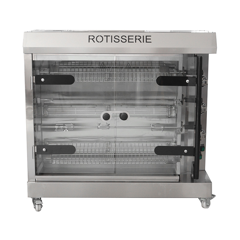 Mesin Rotisserie Ayam Listrik Dapur Komersial Stainless Steel