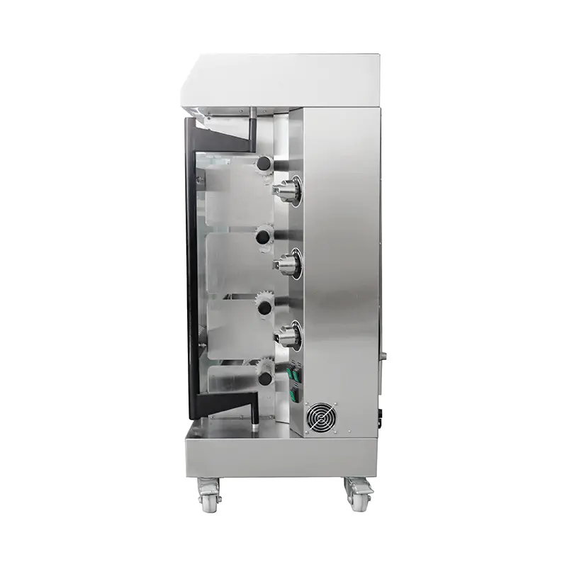 Mesin Rotisserie Ayam Gas Alam/LPG Dapur Komersial Stainless Steel