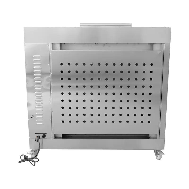 Mesin Rotisserie Ayam Gas Alam/LPG Dapur Komersial Stainless Steel